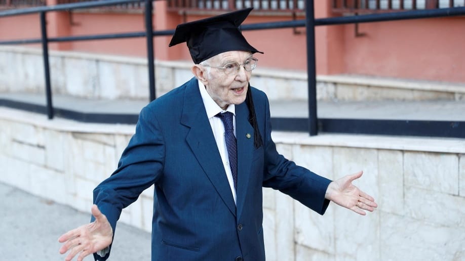 Giuseppe Paterno ist Italiens ältester Student.