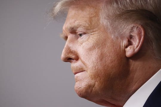US-Präsident Donald Trump während einer Pressekonferenz im Weißen Haus.