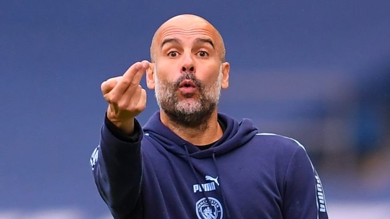 Macht sich über die Taktik von Real-Trainer Zidane Gedanken: Manchester-City-Coach Pep Guardiola. Macht sich über die Taktik von Real-Trainer Zidane Gedanken: Manchester-City-Coach Pep Guardiola.