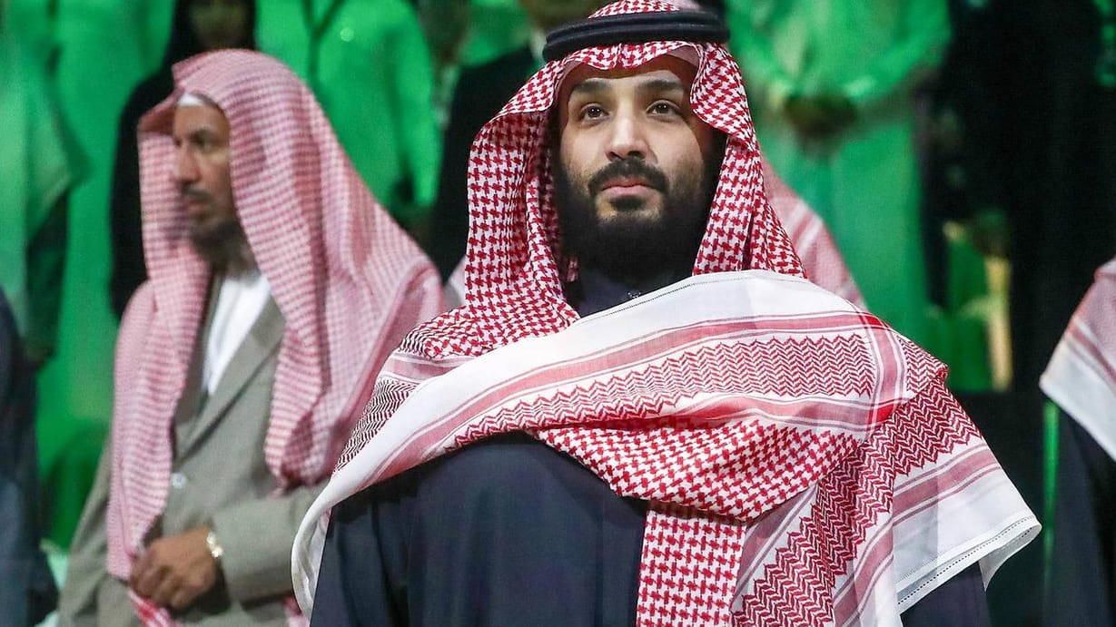 Saudi-Arabiens Kronprinz Mohammed bin Salman: Er soll in die Ermordung des Journalisten Jamal Khashoggi verwickelt sein. Saudi-Arabiens Kronprinz Mohammed bin Salman: Er soll in die Ermordung des Journalisten Jamal Khashoggi verwickelt sein.