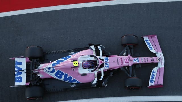 Das Team Racing Point wurde für angeblich illegale Kopien von Bauteilen bestraft: Lance Stroll beim Training.