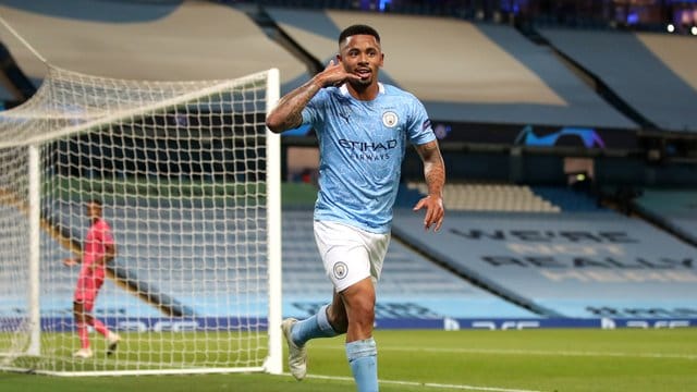 Gabriel Jesus von Manchester City feiert seinen Treffer zum 2:1 gegen Real Madrid.