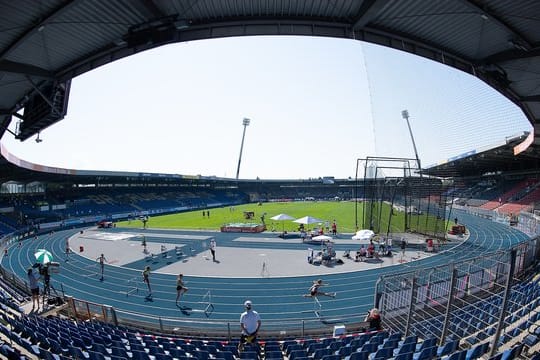 Ohne Publikum kämpfen die Leichtathleten um die Titel bei den deutschen Meisterschaften.