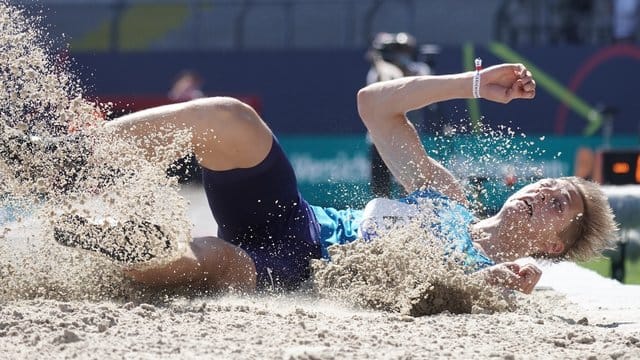 Wurde zum vierten Mal nach 2016, 2017 und 2019 deutscher Freiluft-Meister im Dreisprung: Max Heß.