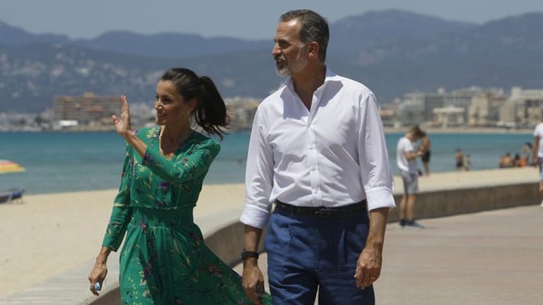 Um den Tourismus zu fördern, war das spanische Königspaar schon Ende Juni auf Mallorca gewesen.