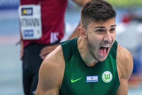 Deniz Almas gewann in Braunschweig die 100 Meter in ganz starken 10,09 Sekunden.