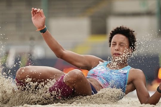 Zum dritten Mal hintereinander deutsche Weitsprung-Meisterin: Malaika Mihambo.