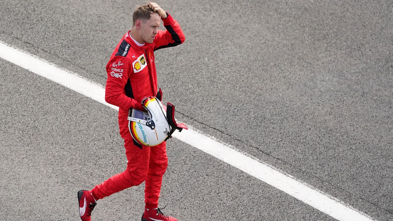Frustriert: Sebastian Vettel erlebte in Silverstone die nächste Enttäuschung.