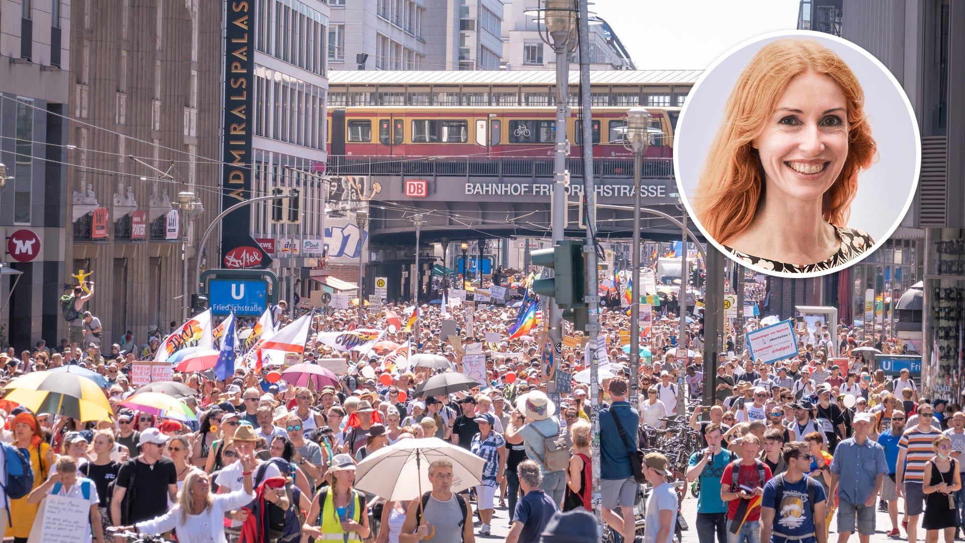 Gegen Corona-Auflagen: Am 1. August demonstrieren nach Angaben der Polizei etwa 20.000 Menschen in Berlin.