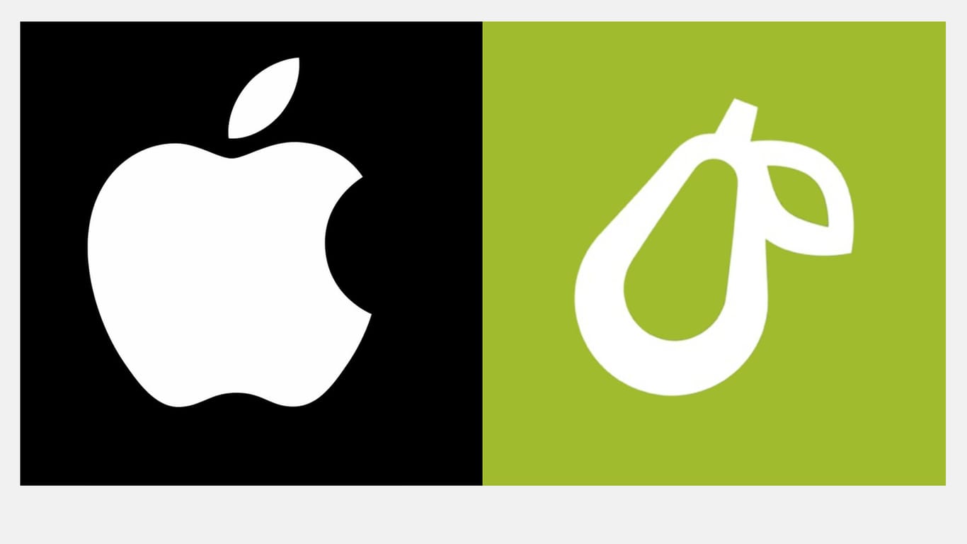 Apple gegen Prepear: Das Logo der Rezepte-App sei dem Apfellogo zu ähnlich, behaupten Apples Anwälte.