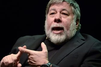 Apple-Mitbegründer Steve Wozniak spricht bei einer Diskussion beim Worldwebforum.