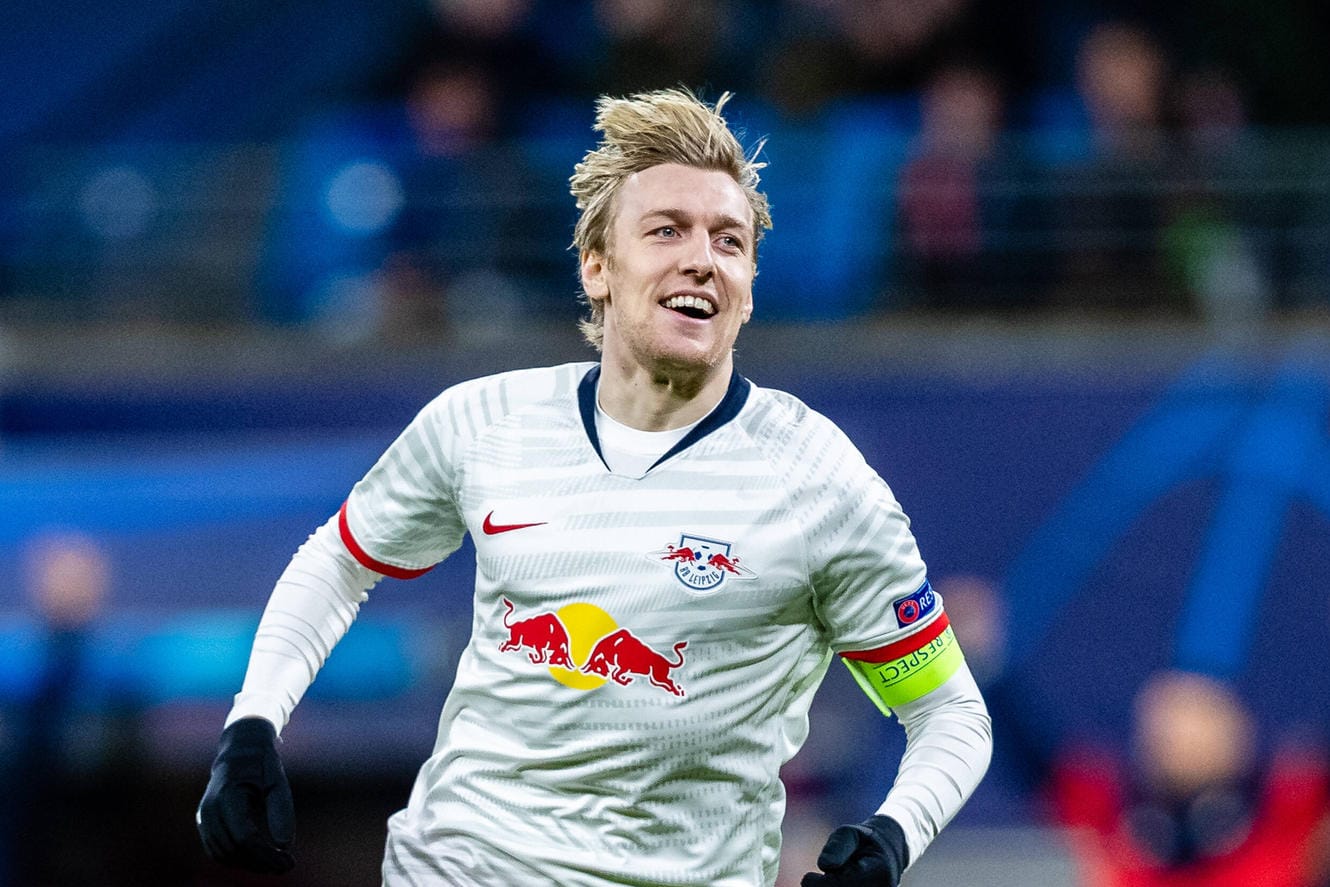 Emil Forsberg: Im Champions-League-Achtelfinale gegen Tottenham traf der Schwede zum 3:0.