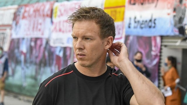 Muss sich gegen Atlético Madrid etwas auf der Stürmerposition einfallen lassen: Trainer Julian Nagelsmann von RB Leipzig.