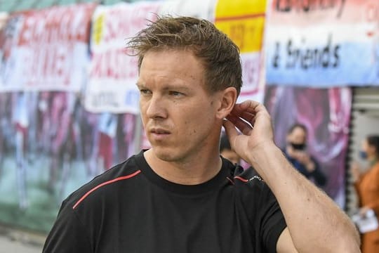 Muss sich gegen Atlético Madrid etwas auf der Stürmerposition einfallen lassen: Trainer Julian Nagelsmann von RB Leipzig.