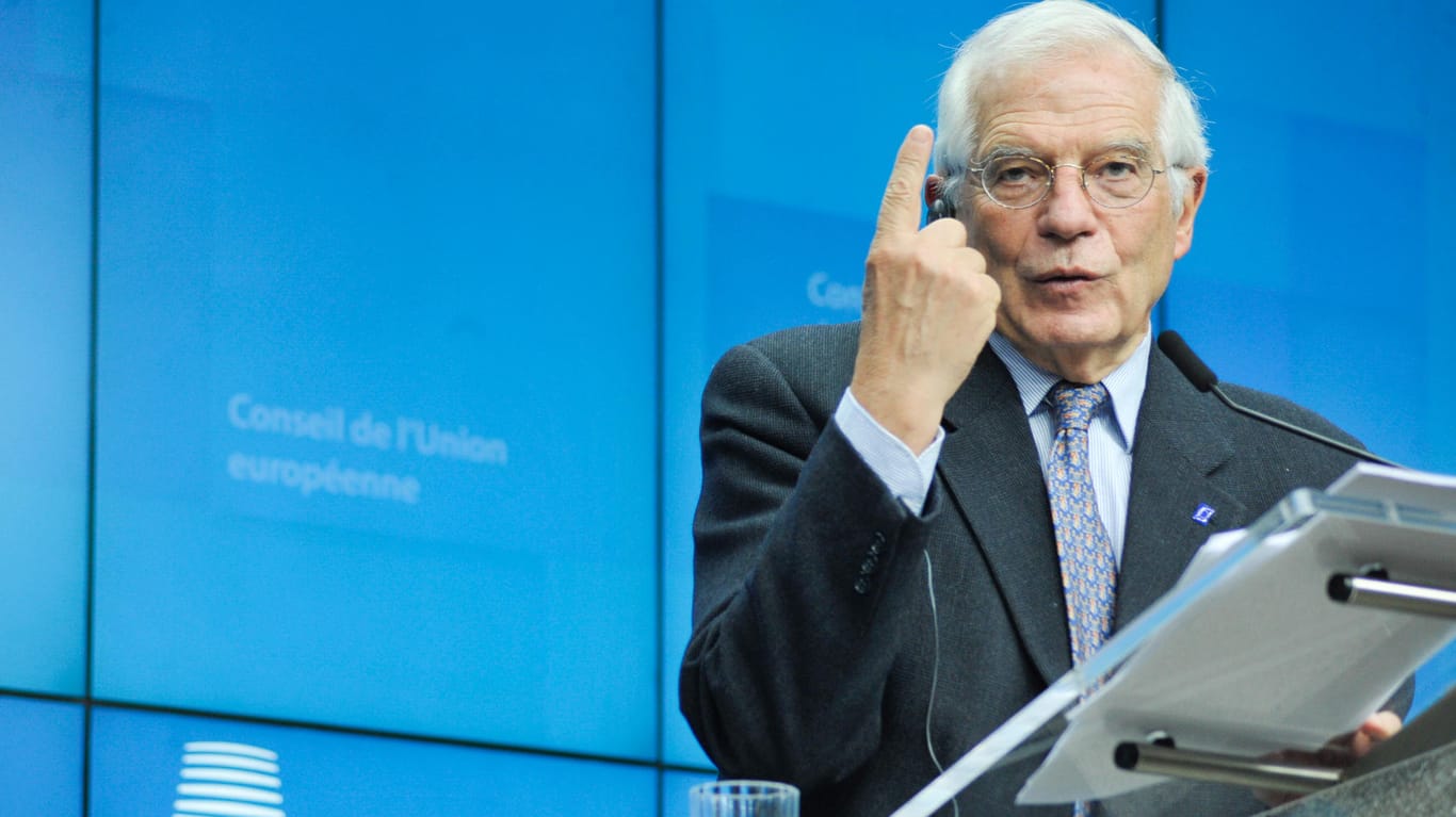 EU-Außenbeauftrager Josep Borrell: Die EU droht Belarus mit Sanktionen.