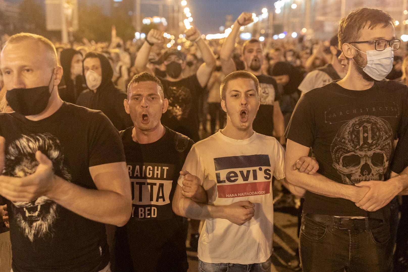 Demonstranten in Minsk: Den dritten Tag in Folge kam es in Weißrusslandzu Protesten gegen die Regierung und den Wahlausgang.