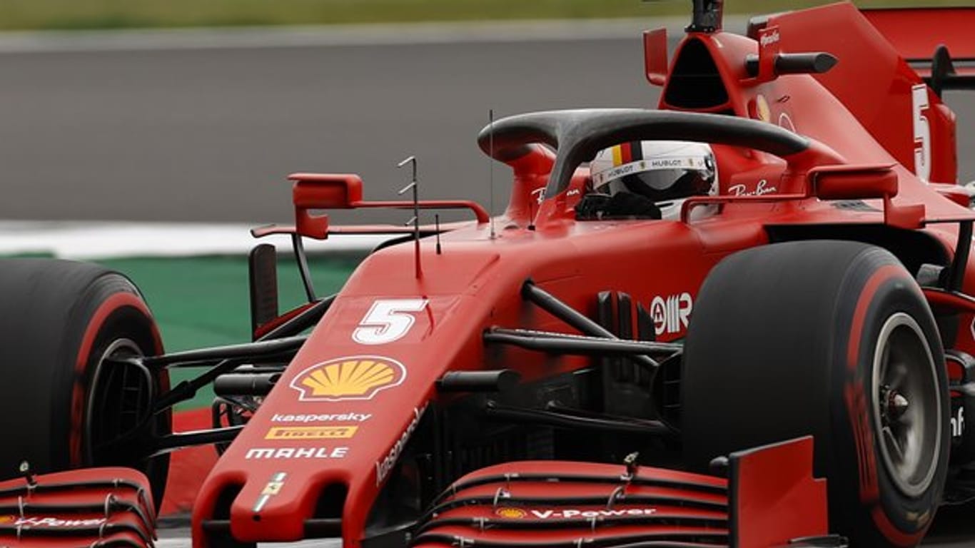 Hat wenig Grund zur Hoffnung auf einen Sieg in Spanien: Sebastian Vettel mit seinem Ferrari.