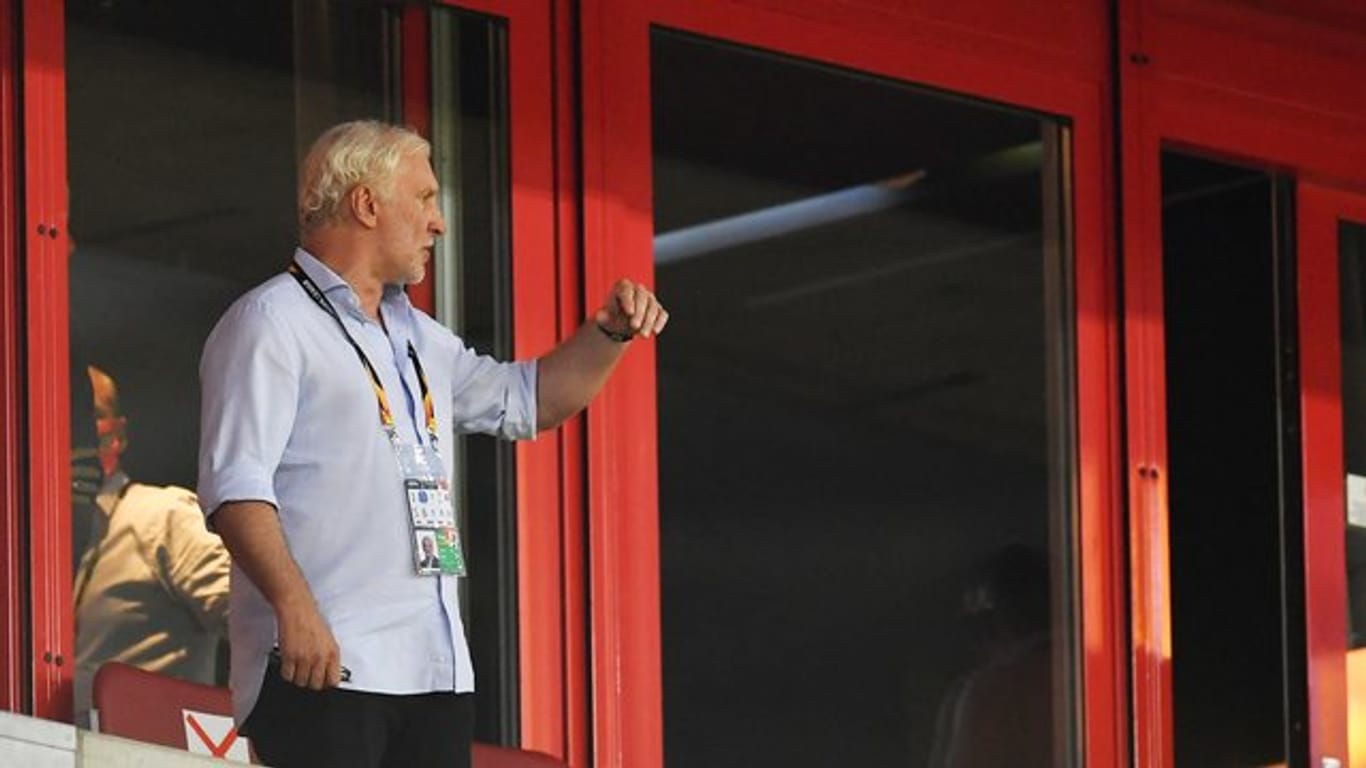 Hatte sich mit Bayer Leverkusen mehr in der Europa League erhofft: Rudi Völler.