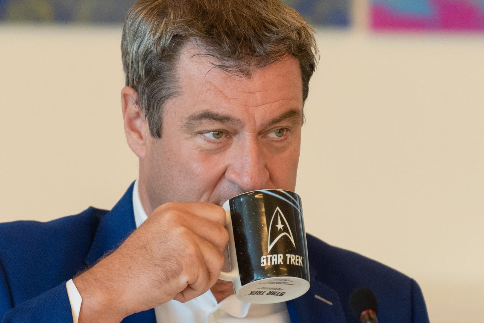 Videokonferenz des Kabinetts in Bayern