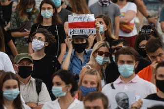 Proteste in Belarus: Tausende Demonstranten sind festgenommen worden.