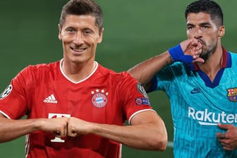 Robert Lewandowski (l.) und Luis Suarez: Die beiden Mittelstürmer sind weltweit gefürchtet.