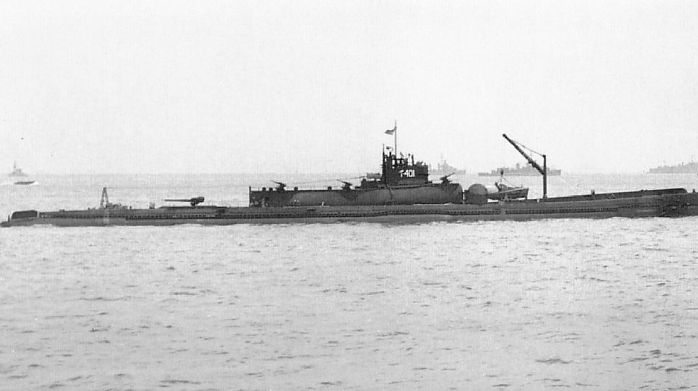 Das "I-401": Das Super-U-Boot führte drei Bomber mit sich.
