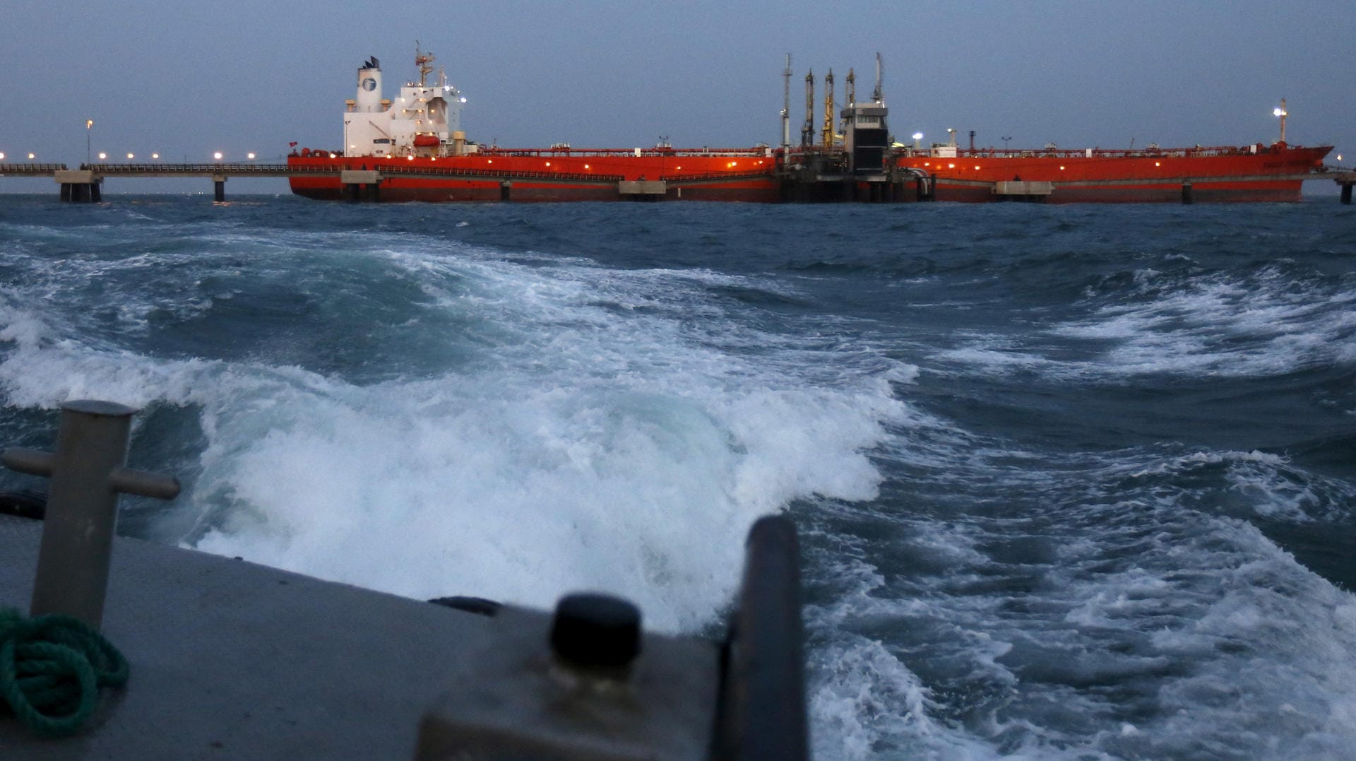 Öltanker im Hafen von Anzoategui (Venezuela): Vier Schiffe auf dem Weg in das Land sind von den USA gestoppt worden. (Archivbild) Öltanker im Hafen von Anzoategui (Venezuela): Vier Schiffe auf dem Weg in das Land sind von den USA gestoppt worden. (Archivbild)