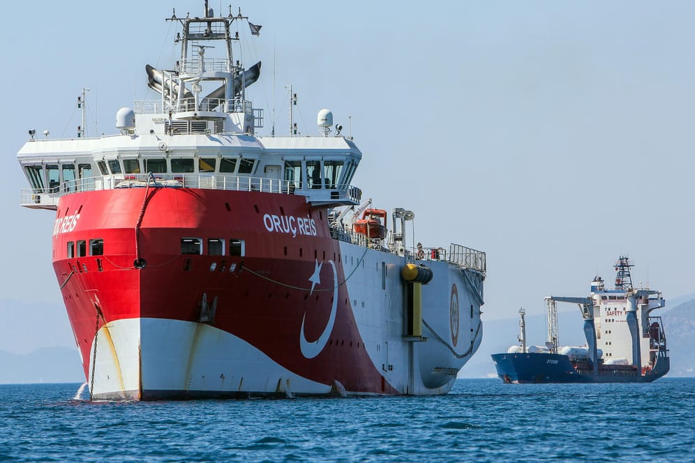 Erkundungsschiff "Oruc Reis": Die Türkei sieht sich zu den Bohrungen im östlichen Mittelmeer berechtigt.