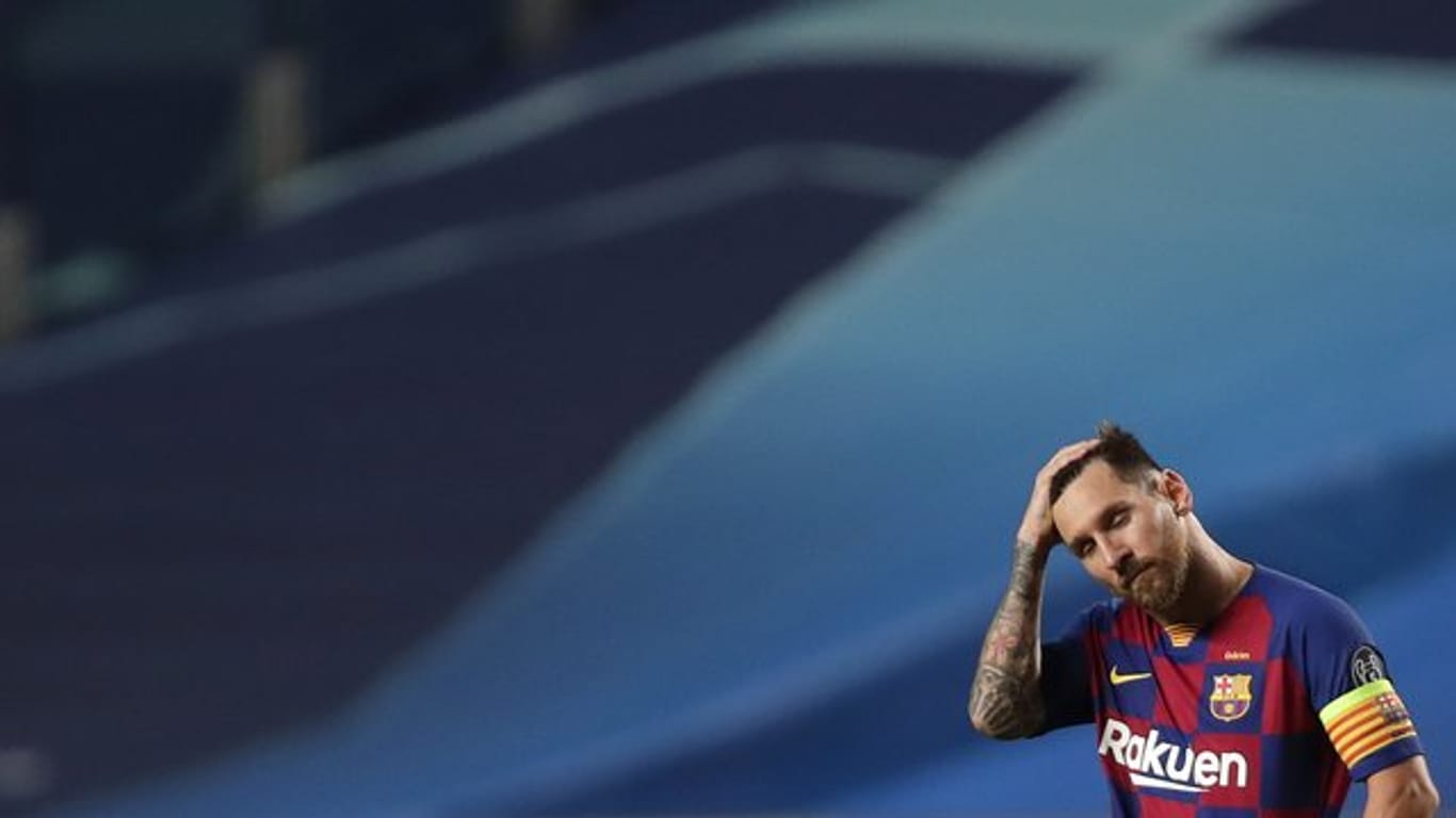Barcelonas Superstar Lionel Messi war nach dem Debakel gegen den FC Bayern fassungslos.