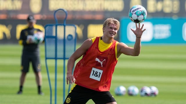 Erling Haaland kann wieder mit dem BVB-Team trainieren.