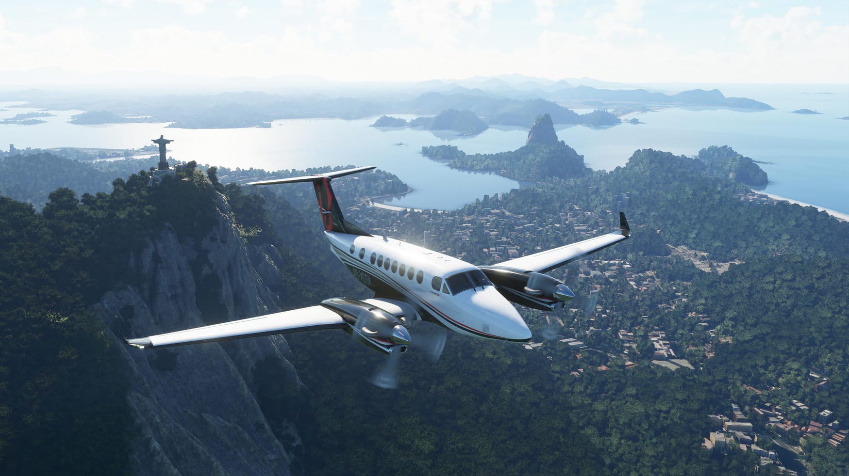 Ein Flugzeug über Rio de Janeiro: Der Flight Simulator 2020 ist so realistisch wie nie