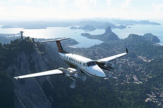 Ein Flugzeug über Rio de Janeiro: Der Flight Simulator 2020 ist so realistisch wie nie