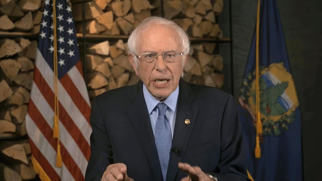 Bernie Sanders: Der linke Senator rief seine Anhänger dazu auf, für Joe Biden zu wählen.