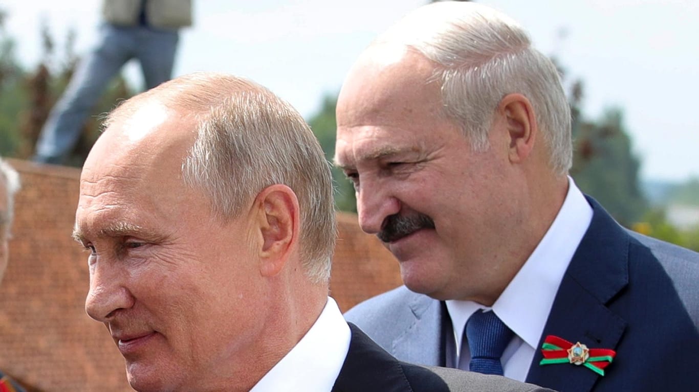 Bisher stützt Russlands Präsident Putin Weißrusslands Diktator Lukaschenko.
