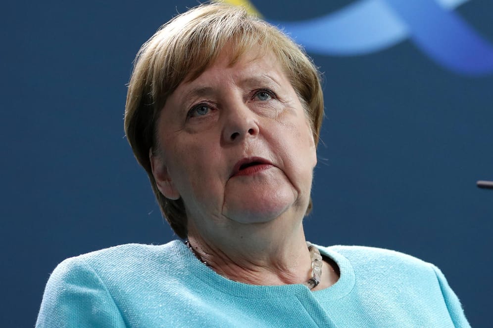 Bundeskanzlerin Angela Merkel nach der Videokonferenz der EU am Mittwoch.