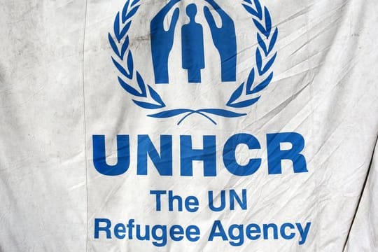 Das Logo "UN Refugee Agency".