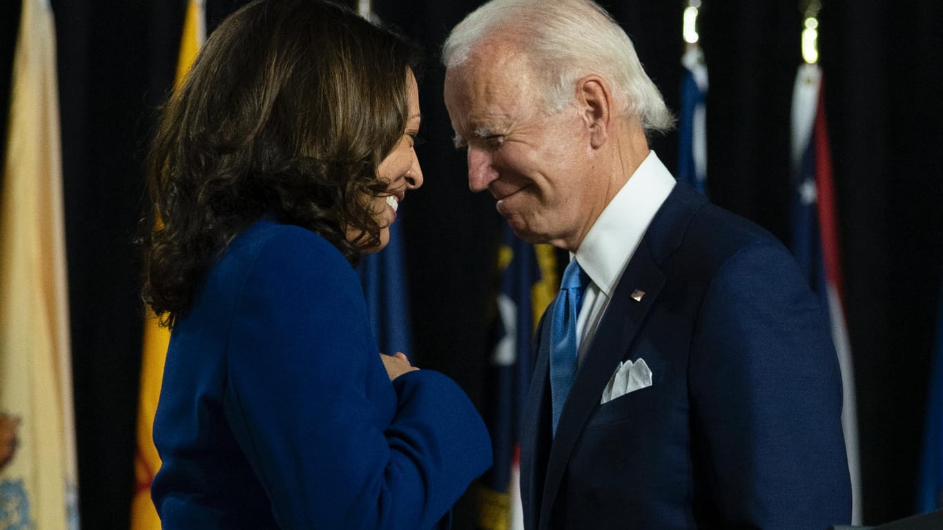 Joe Biden mit seiner Vize-Kandidatin Kamala Harris.
