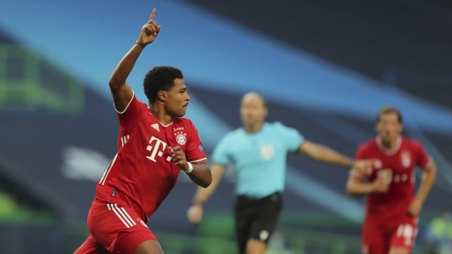 Gefeierter Mann beim Bayern-Sieg gegen Lyon: Serge Gnabry.