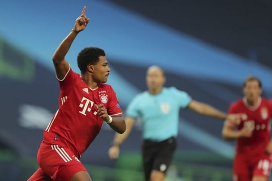 Gefeierter Mann beim Bayern-Sieg gegen Lyon: Serge Gnabry.