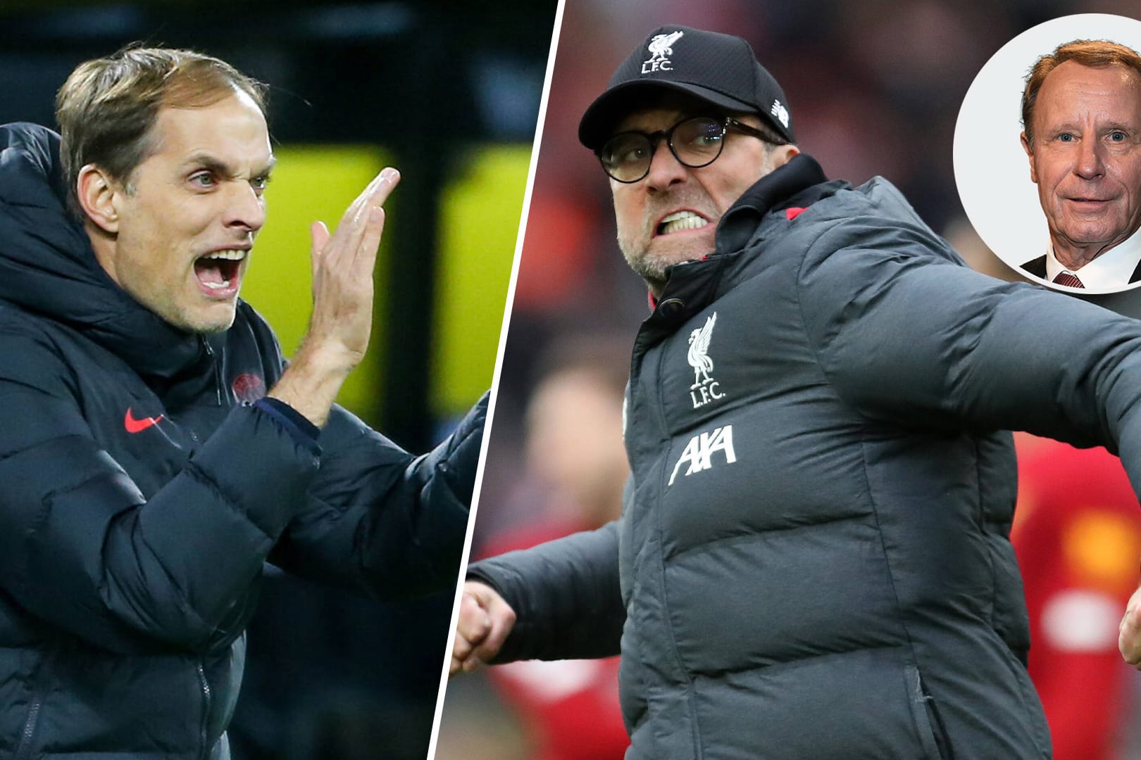 Zwei deutsche Trainer im Ausland: Thomas Tuchel (l., Paris) und Jürgen Klopp (Liverpool).