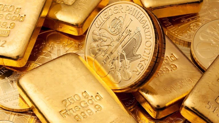 Gold als Münzen oder Barren: Das Edelmetall gilt als krisensicher.