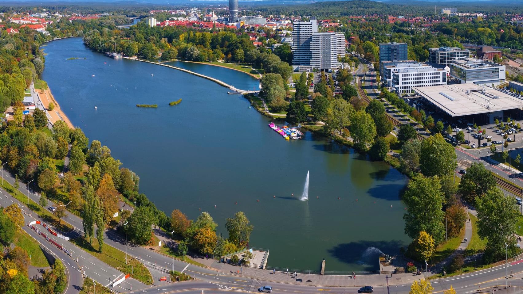 Wöhrder See in Nürnberg: Ein Jugendlicher ertrank bei einem Badeausflug.