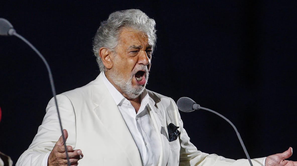 Placido Domingo bei seinem Comeback-Konzert.