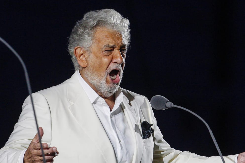 Placido Domingo bei seinem Comeback-Konzert.