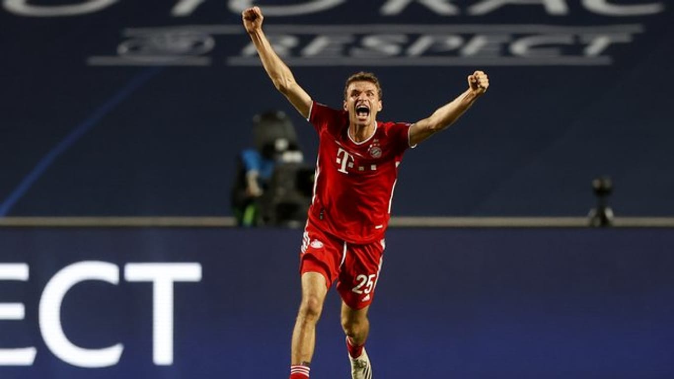 Thomas Müller gewann mit dem FC Bayern zum zweiten Mal die Champions League.