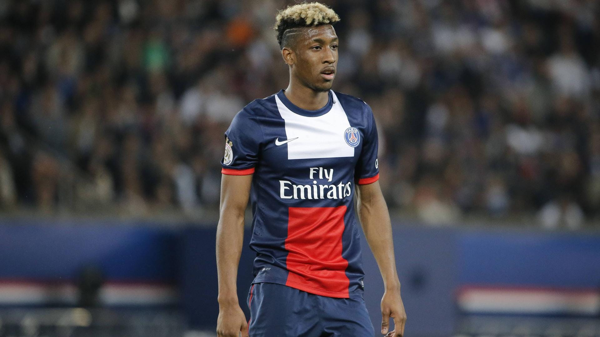 Kingsley Coman im Mai 2014 im Trikot von Paris Saint-Germain.