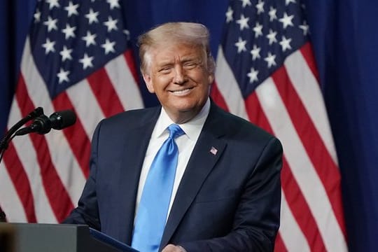 Donald Trump nach seiner formellen Nominierung zum Kandidaten der Republikaner.