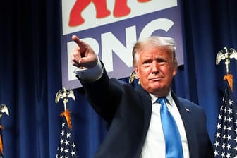 Donald Trump beim Parteitag der Republikaner: Die Delegierten nominierten ihn für eine zweite Amtszeit.