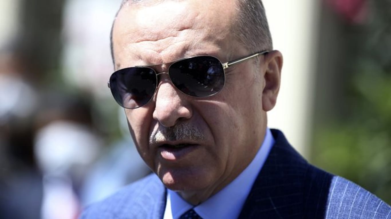 Recep Tayyip Erdogan, Präsident der Türkei, Mitte August bei einer Pressekonferenz in Istanbul.