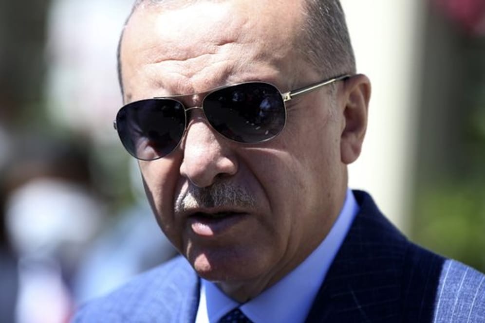 Recep Tayyip Erdogan, Präsident der Türkei, Mitte August bei einer Pressekonferenz in Istanbul.